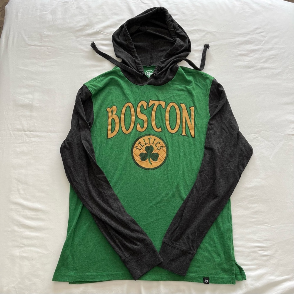 '47 Boston Celtics Hoodie Mens Small NBA Basketball Long Sleeve T-Shirt